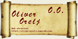 Oliver Orelj vizit kartica